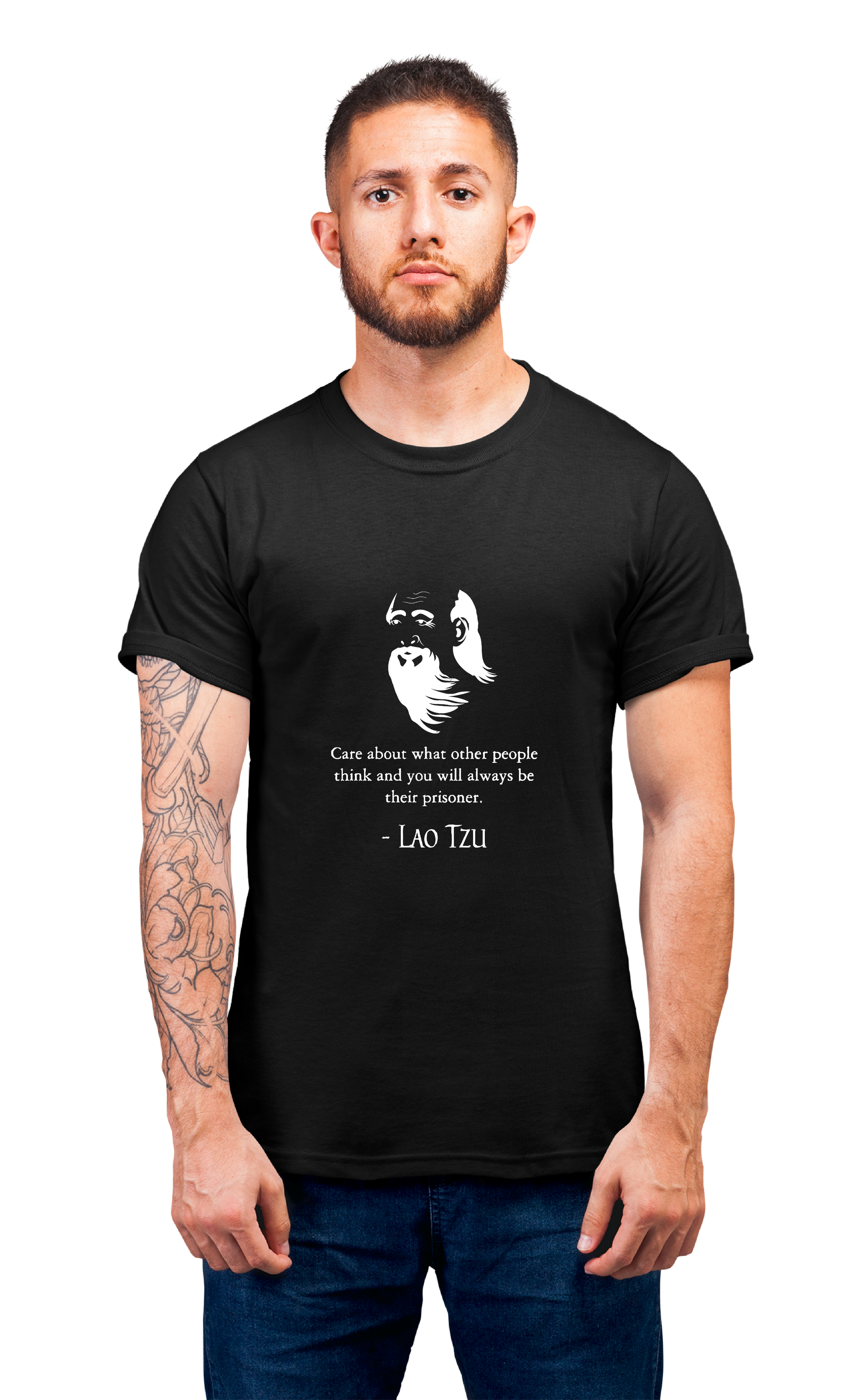 Minimalist movie-inspired T-shirt with a round neck and breathable 180 GSM material