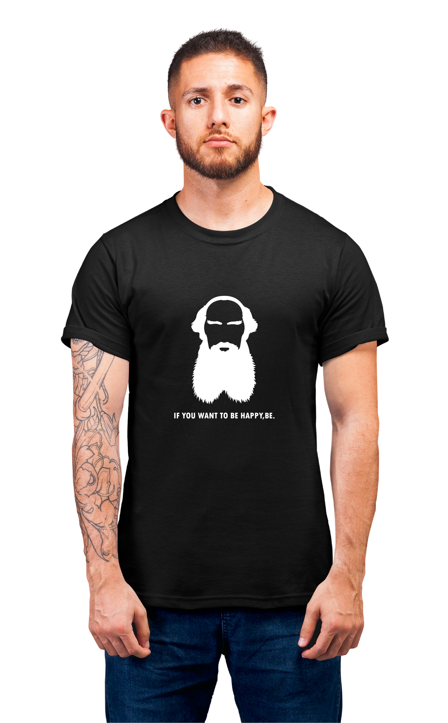 Minimalist movie-inspired T-shirt with a round neck and breathable 180 GSM material