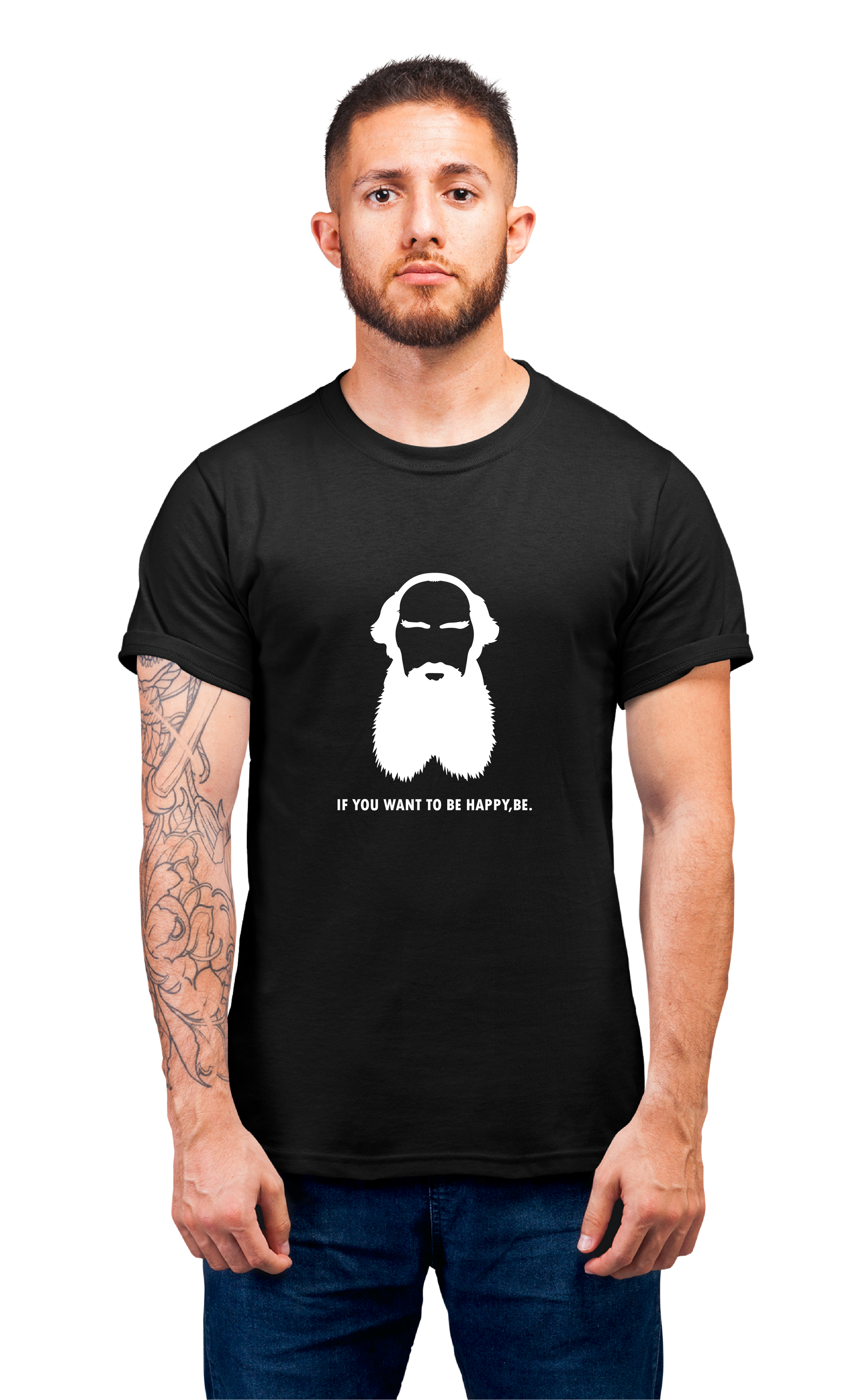 Minimalist movie-inspired T-shirt with a round neck and breathable 180 GSM material
