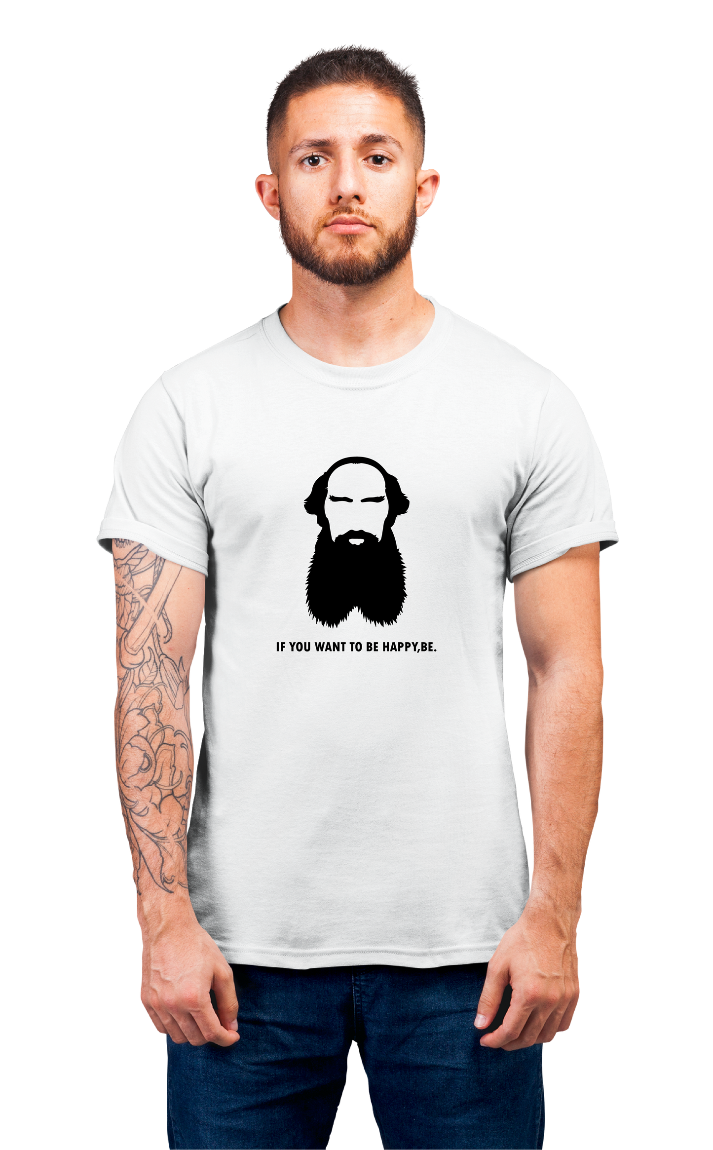 Sweaty Armpits Premium Unisex Printed T-shirts Leo Tolstoy
