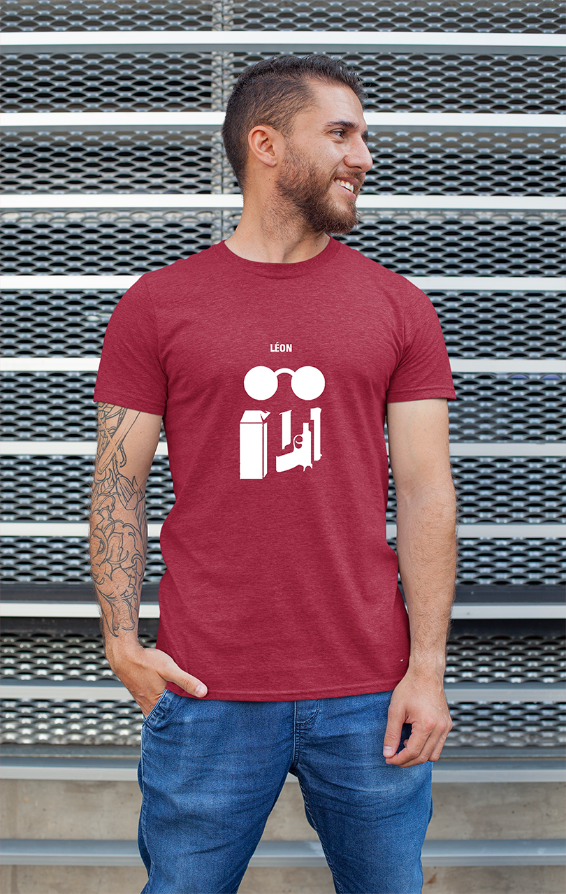 Sweaty Armpits Premium Unisex Printed T-shirts "Léon The Professional" Movie  Minimalistic Design