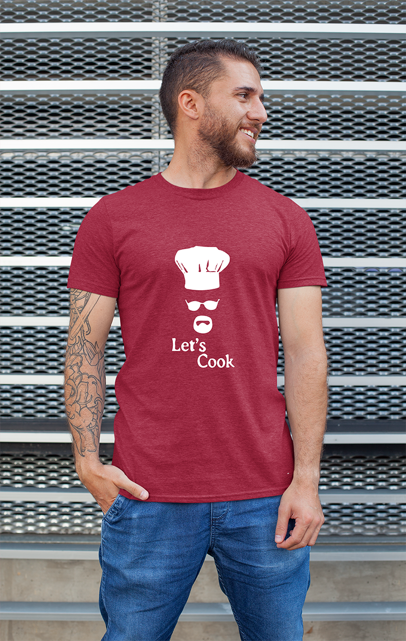 Sweaty Armpits Premium Unisex Printed T-shirt Breaking Bad T.V Show "Let's Cook" Minimalistic Design