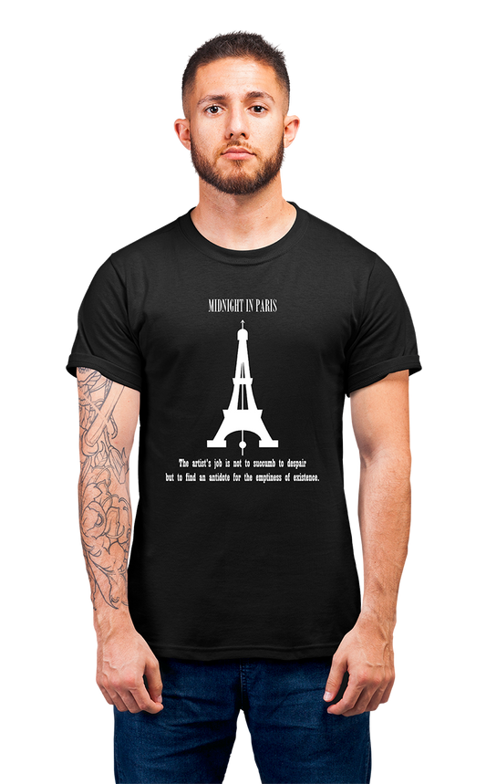 Minimalist movie-inspired T-shirt with a round neck and breathable 180 GSM material