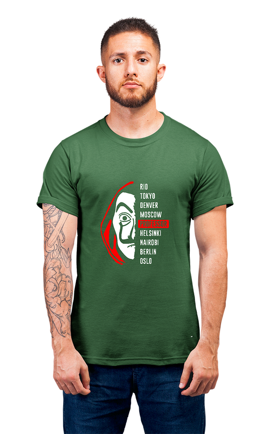 Minimalist movie-inspired T-shirt with a round neck and breathable 180 GSM material