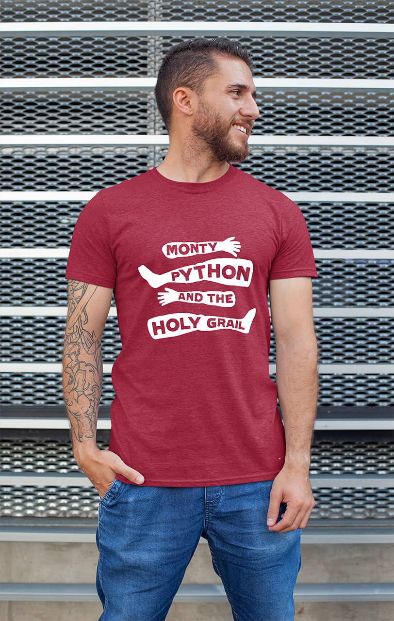 Sweaty Armpits Premium Unisex Printed T-shir "Monty Python And The Holy Grail" Comedy Movie Series British Comedy Minimalistic Design
