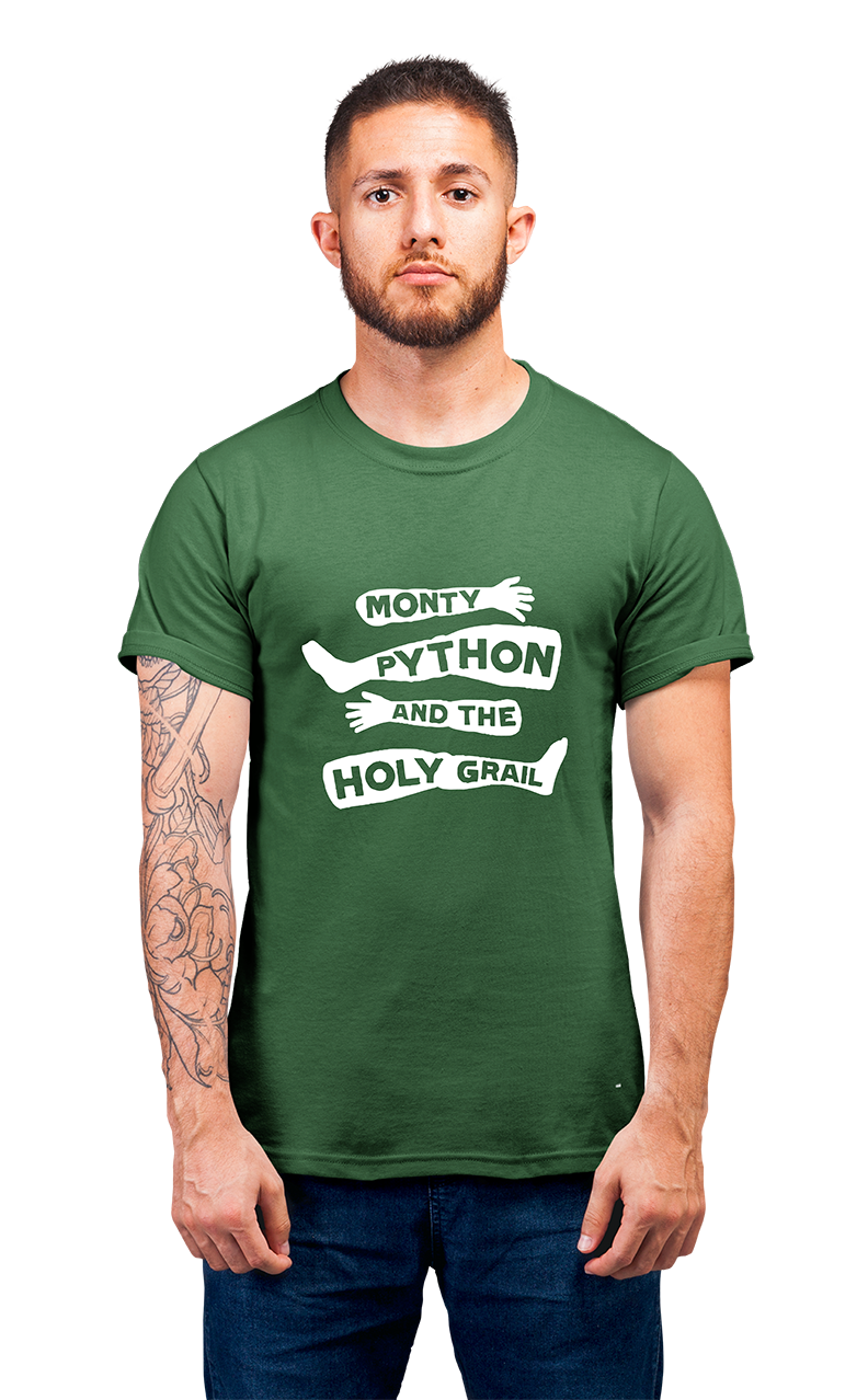 Sweaty Armpits Premium Unisex Printed T-shir "Monty Python And The Holy Grail" Comedy Movie Series British Comedy Minimalistic Design