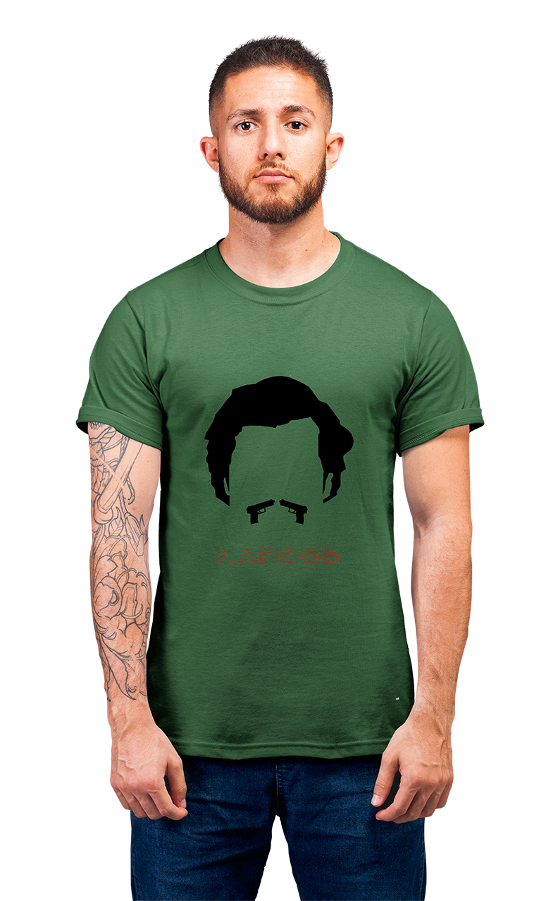 Sweaty Armpits Premium Unisex Printed T-shirts Narcos "Pablo Escobar"  T.V Show "Netflix Original" Minimaalistic Design