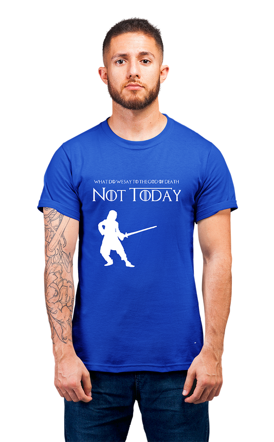 Sweaty Armpits Premium Unisex Printed T-shirt "Game Of Thrones" Arya Stark "Not Today" Minimalistic Design