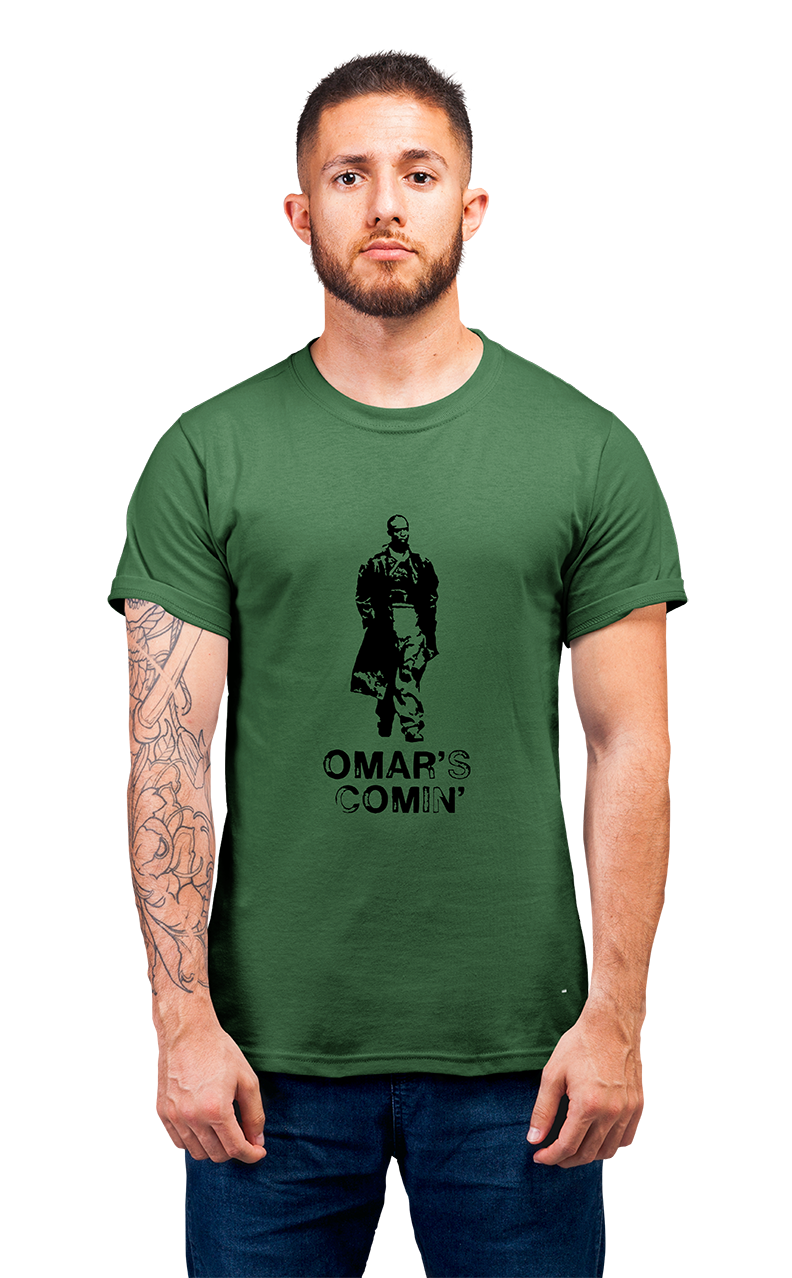 Sweaty Armpits Premium Unisex Printed T-shirt The Wire HBO Original "Omar Comin" Minimalistic  Design