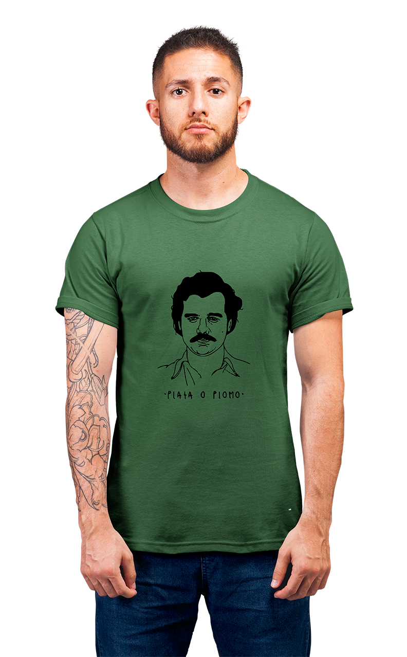 Sweaty Armpits Premium Unisex Printed T-shirts Plata A Plomo Narcos Netflix Original Mexico Show Pablo Escobar Minimalistic Design