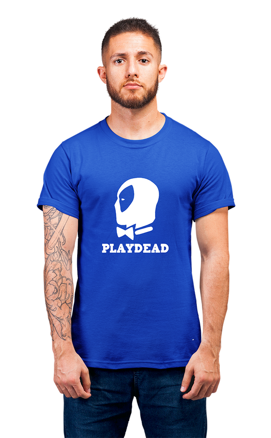 Sweaty Armpits Premium Unisex Printed T-shirt Marvels UniVerse "Deadpool" "Play-Dead" Minimalistic Design