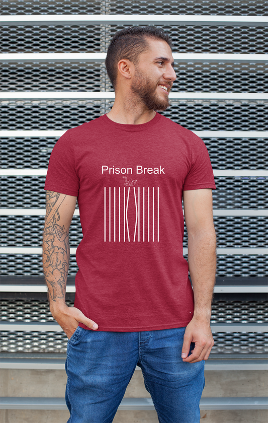 Minimalist movie-inspired T-shirt with a round neck and breathable 180 GSM material