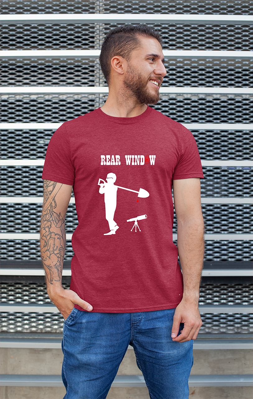 Sweaty Armpits Premium Unisex Printed T-shirts Alfred Hitchcock Rear Window Movie Minimalistic Design