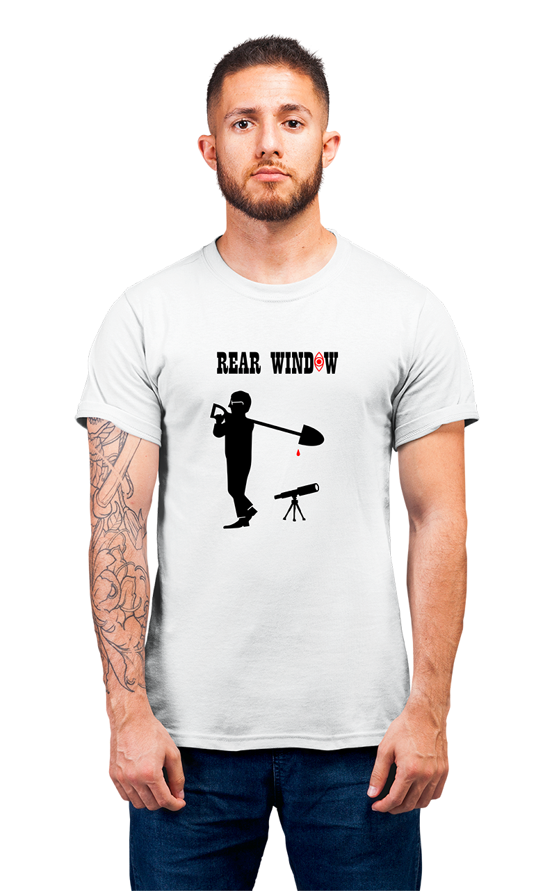 Minimalist movie-inspired T-shirt with a round neck and breathable 180 GSM material