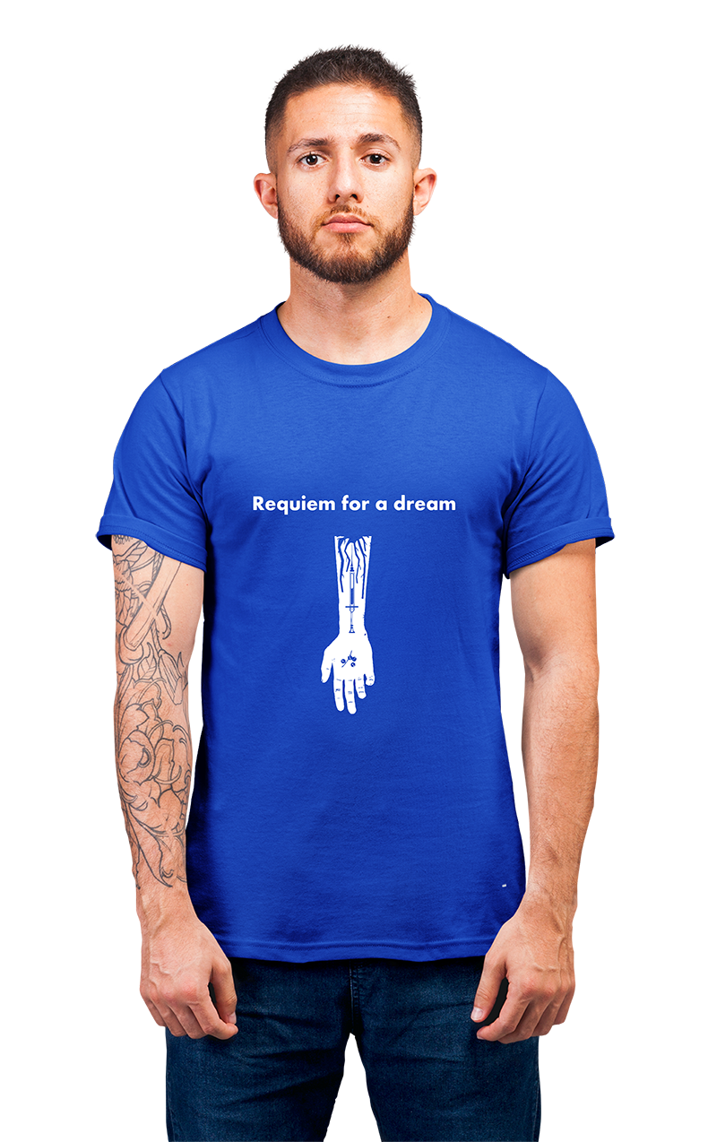 Sweaty Armpits Premium Unisex Printed T-shirt  Requiem For A Dream Hand Minimalistic Design