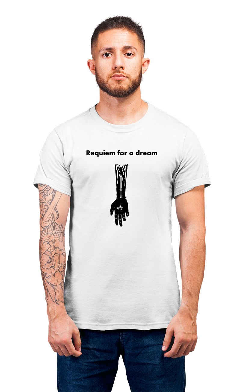 Sweaty Armpits Premium Unisex Printed T-shirt  Requiem For A Dream Hand Minimalistic Design