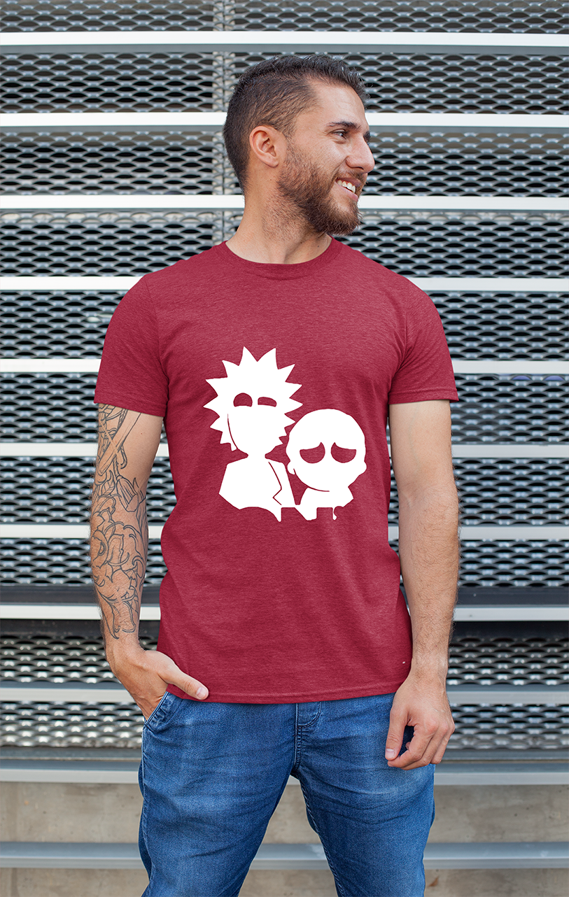 Minimalist movie-inspired T-shirt with a round neck and breathable 180 GSM material
