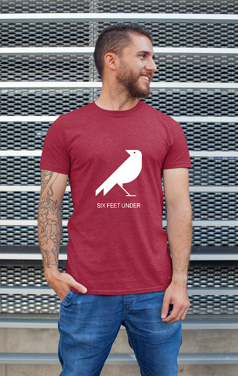 Sweaty Armpits Premium Unisex Printed T-shirt Six Feet Under Hbo Original Show Allan Ball Crow Minimalistic Design