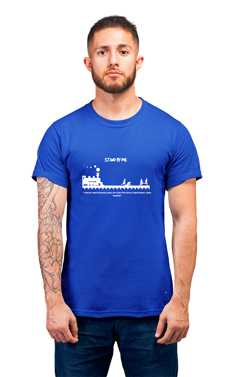 Minimalist movie-inspired T-shirt with a round neck and breathable 180 GSM material