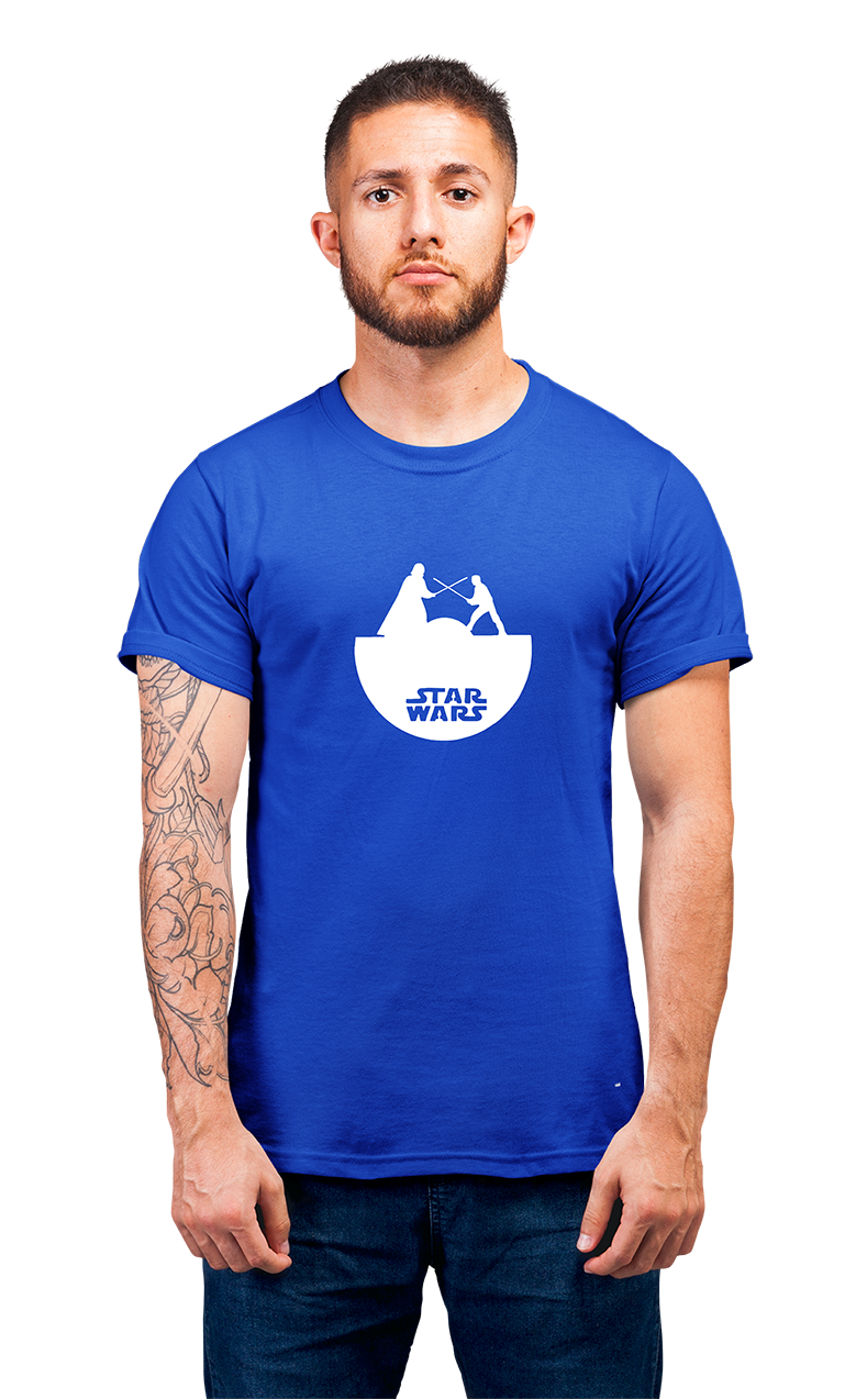 Sweaty Armpits Premium Unisex Printed T-shirts Star Wars,  Darth Vader Fighting  George Lucas Movie Minimalistic Design
