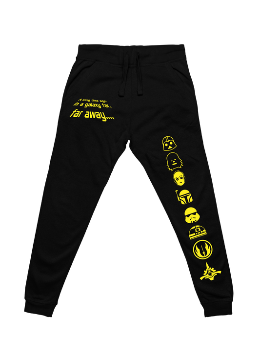 Premium Printed 100% Cotton Joggers With Colourful Vinyl Designs