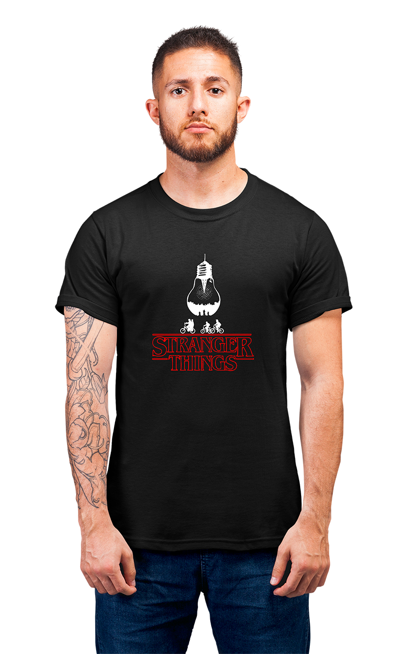 Minimalist movie-inspired T-shirt with a round neck and breathable 180 GSM material
