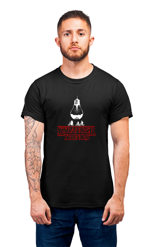 Minimalist movie-inspired T-shirt with a round neck and breathable 180 GSM material