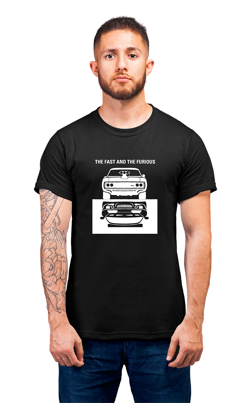 Minimalist movie-inspired T-shirt with a round neck and breathable 180 GSM material