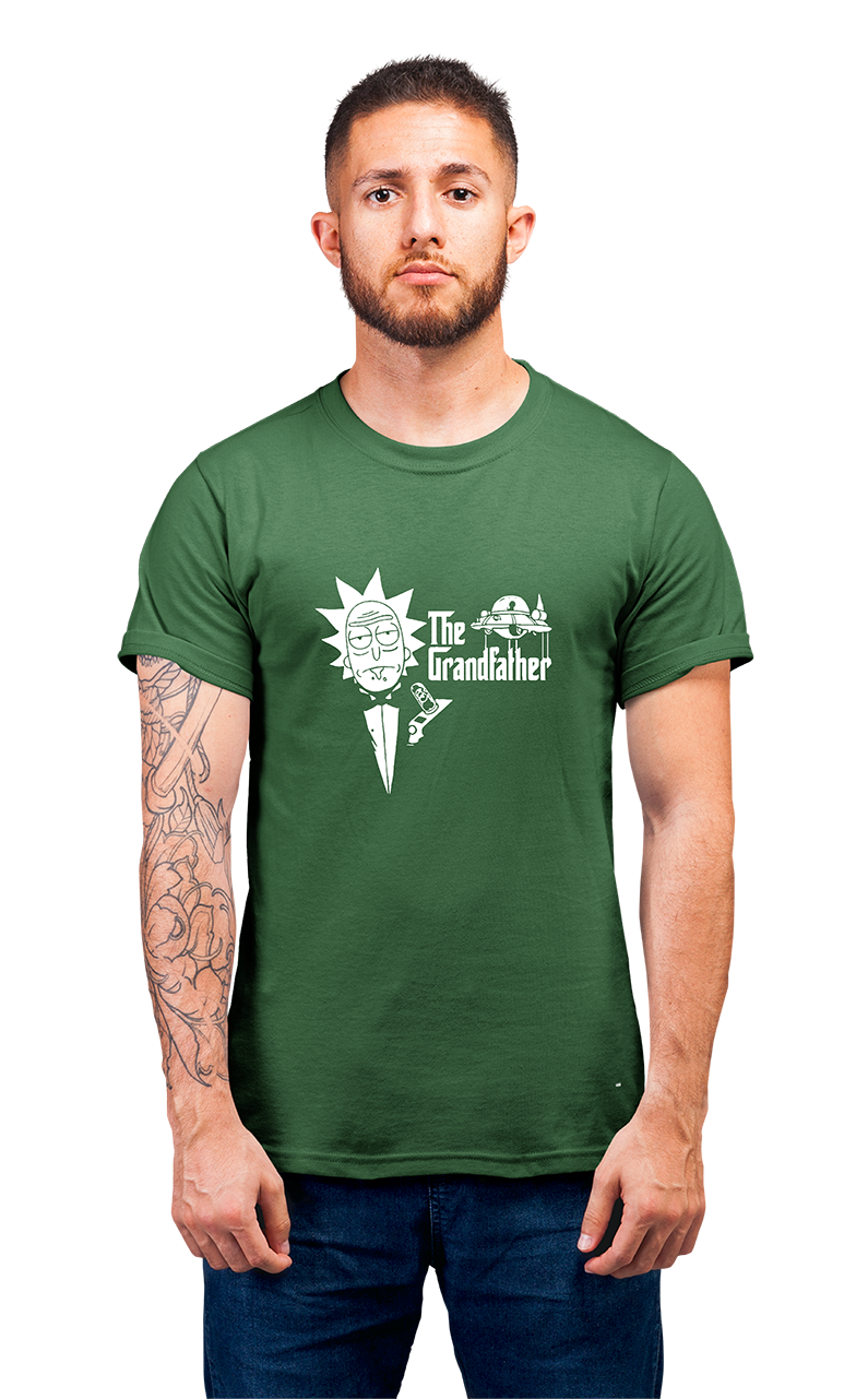Sweaty Armpits Premium Unisex Printed T-shirt Rick and Morty "Rick " "The Grandfather" T.V Show Animated Comedy Sci-Fi Show Minimalistic Design