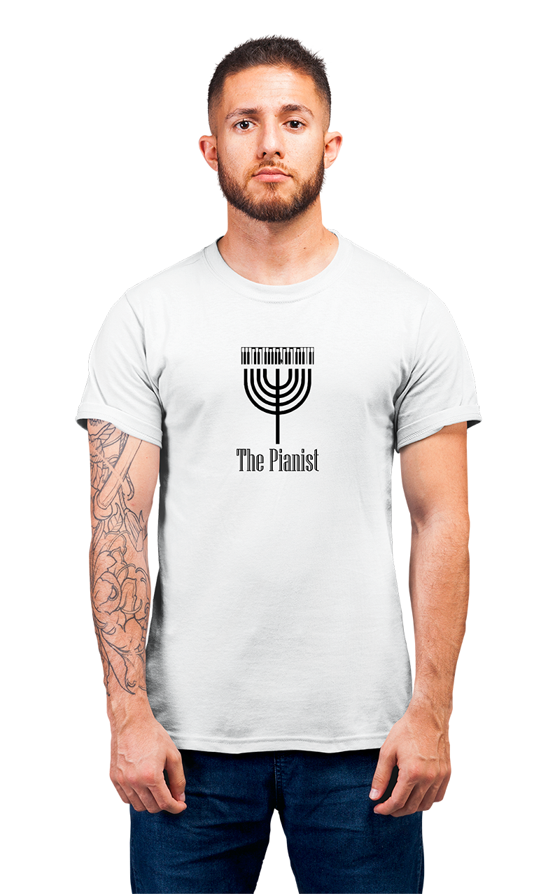 Sweaty Armpits Premium Unisex Printed T-shirt The Pianist Roman Polanski Movie World War 2 Movie Minimalistic Design
