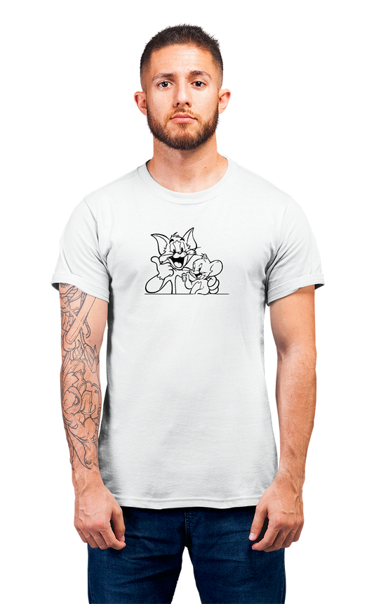 Minimalist movie-inspired T-shirt with a round neck and breathable 180 GSM material