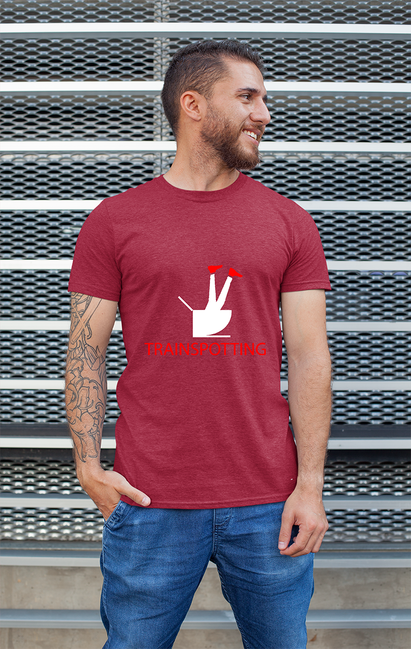 Sweaty Armpits Premium Unisex Printed T-shirt Trainspotting Danny Boyle Movie Minimalistic Design