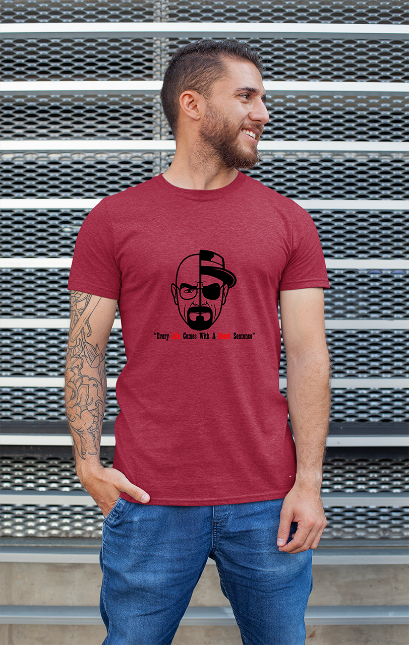 Minimalist movie-inspired T-shirt with a round neck and breathable 180 GSM material