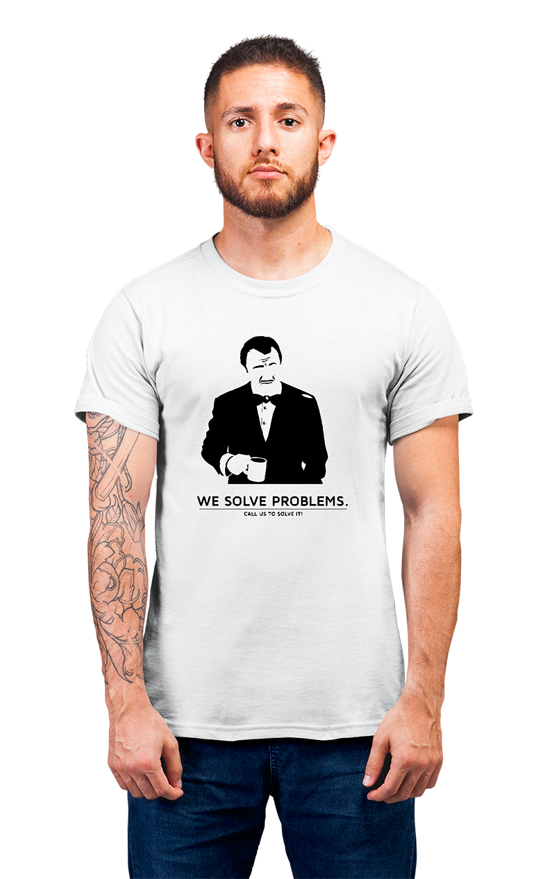 Minimalist movie-inspired T-shirt with a round neck and breathable 180 GSM material