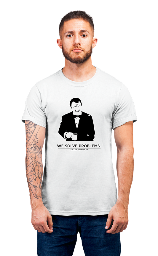 Minimalist movie-inspired T-shirt with a round neck and breathable 180 GSM material
