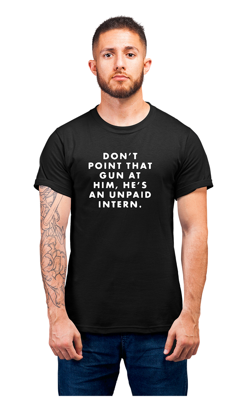 Minimalist movie-inspired T-shirt with a round neck and breathable 180 GSM material