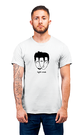 Minimalist movie-inspired T-shirt with a round neck and breathable 180 GSM material