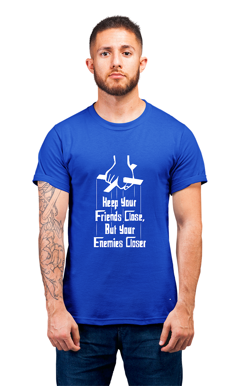 Minimalist movie-inspired T-shirt with a round neck and breathable 180 GSM material