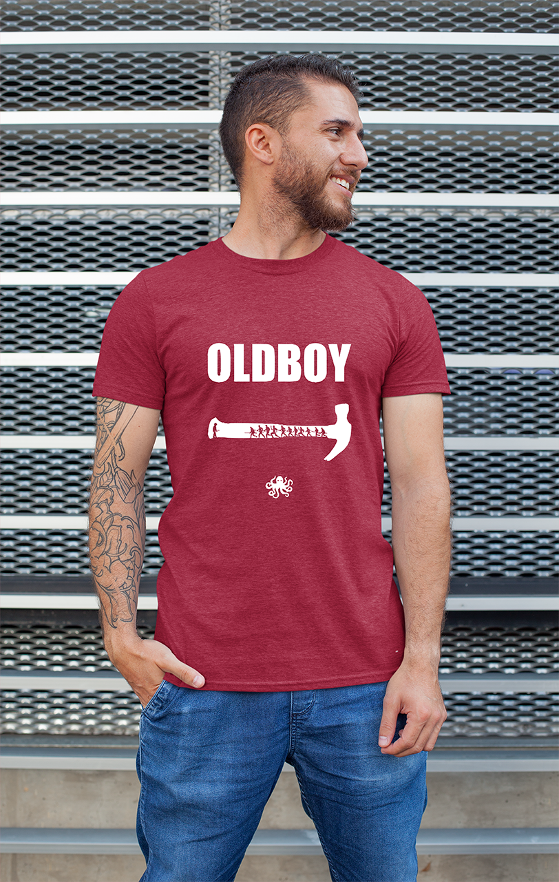Minimalist movie-inspired T-shirt with a round neck and breathable 180 GSM material
