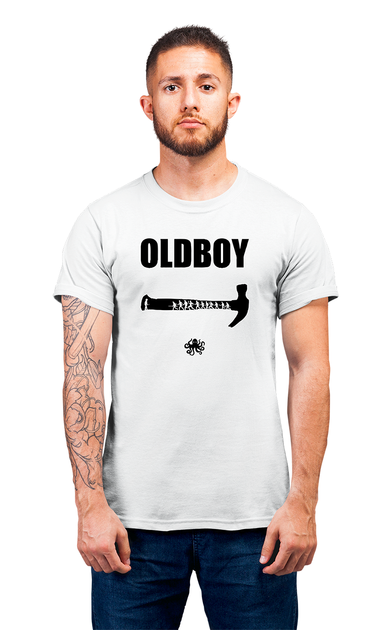 Sweaty Armpits Premium Unisex Printed T-shirtKoean Classic Movie "Oldboy" Park Chan-Wook Minimalistic Design