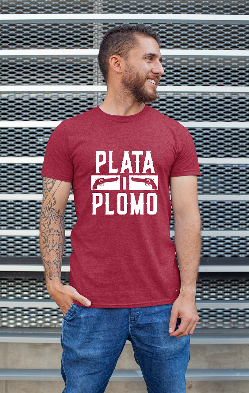 Sweaty Armpits Premium Unisex Printed T-shirt Plata A Plomo Narcos Netflix Original Show Pablo Escobar Minimalistic Design