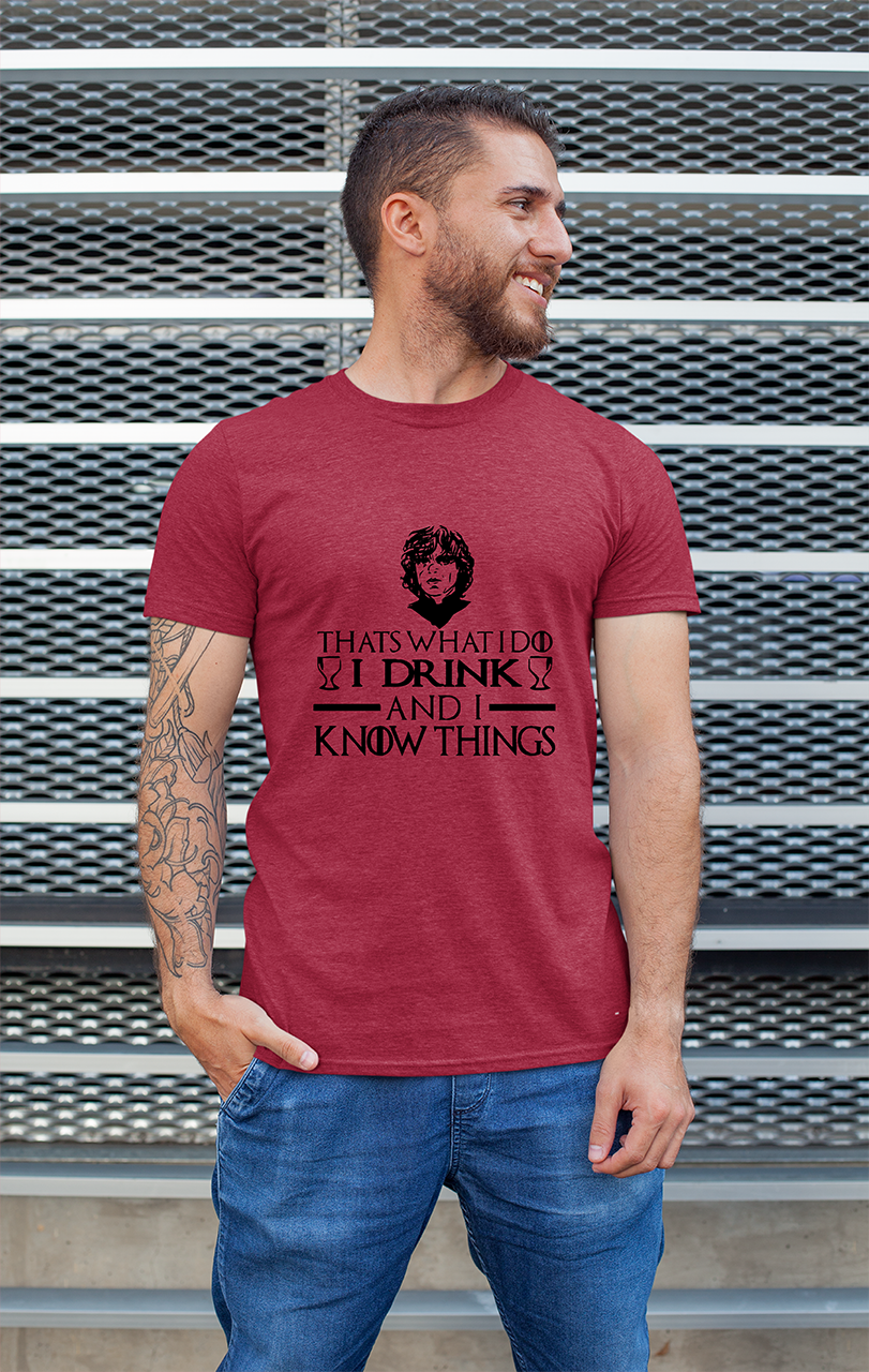 Sweaty Armpits Premium Unisex Printed T-shirt Game Of Thrones Tyrion Epic Quote Minimalistic Design
