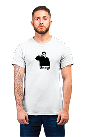 Minimalist movie-inspired T-shirt with a round neck and breathable 180 GSM material